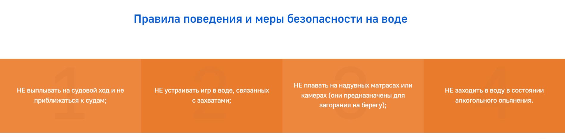 Безопасность на воде.